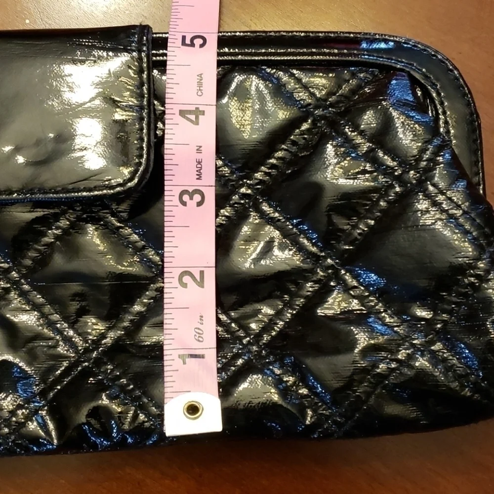 Black Quilted Evening Clutch Like New